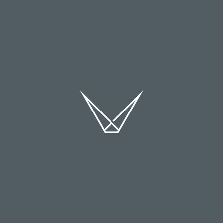 Letter V logo design icon vector templateのイラスト素材