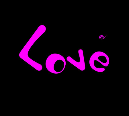 love on blackのイラスト素材