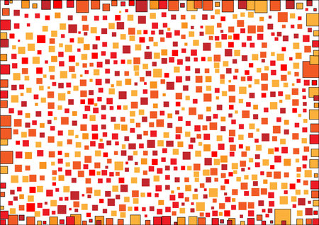 Geometric shape on white background.- illustration,square,wallpaperのイラスト素材