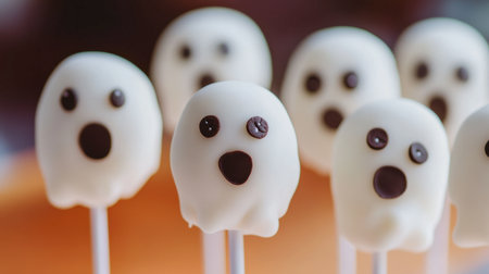 Delightful Halloween ghost treats bring charm to any celebration. Perfect for parties and special events, these sweet desserts are sure to impress guests.の素材