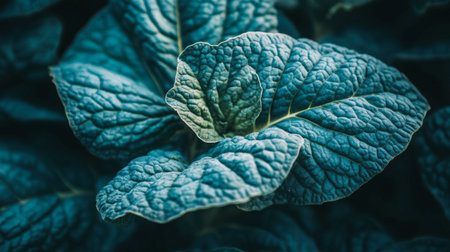 This close-up image showcases a vibrant green leaf, highlighting its intricate texture and details. Perfect for nature-themed projects or backgrounds.の素材
