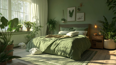 A beautiful green butterfly perched on a leaf, with delicate wings open, showcasing intricate patterns.の素材