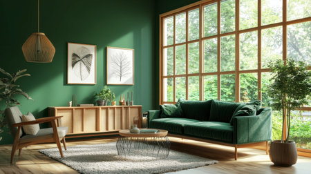 A beautiful green butterfly perched on a leaf, with delicate wings open, showcasing intricate patterns.の素材