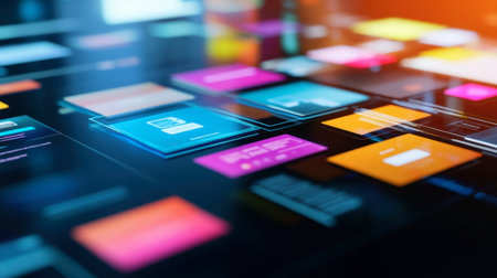 A software engineer working on mobile app development with a focus on user interface design.の素材