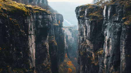 The striking cliffs and scenic views from Hellfire Pass, a place steeped in history and natural beauty.の素材