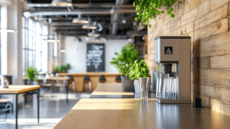 Bright and modern cafの素材