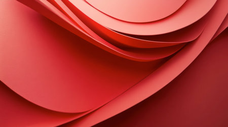 Vibrant abstract image featuring smooth red curves and layered textures, perfect for creative projects, backgrounds, and modern designs.の素材