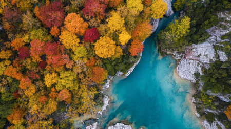 A vibrant view of the lush forests along the edges of the Gorges du Verdon, blending seamlessly with the rocky terrain.の素材
