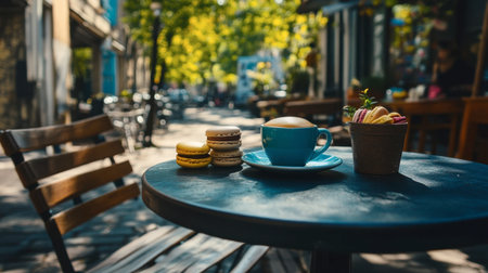 A charming outdoor cafの素材