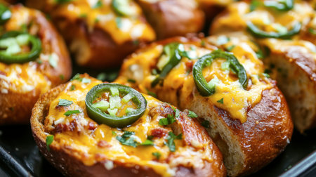 Delight in these cheesy jalapeの素材
