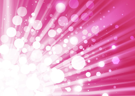 Pink ray lights bokeh glitter defocused abstract backgroundの写真素材