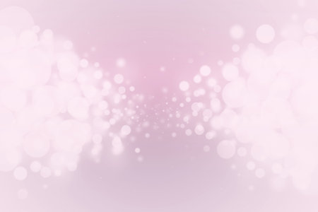 Pink bokeh glitter defocused lights abstract backgroundの写真素材