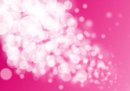 Pink bokeh glitter defocused lights abstract backgroundの写真素材