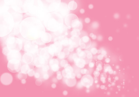 Pink bokeh glitter defocused lights abstract backgroundの写真素材