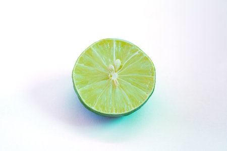 Lemon isolated on white backgroundの写真素材