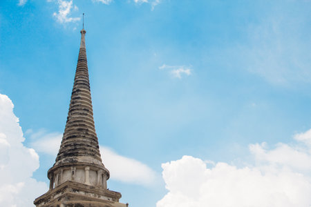 Pagoda on cloudy and beautiful sky.の写真素材