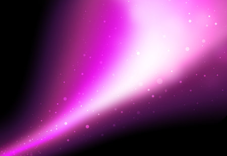 Pink glitter galaxy sparkle defocused rays lights bokeh abstract background.の写真素材