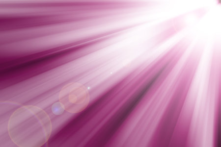 Purple ray glitter sparkle defocused rays lights bokeh abstract background.の写真素材