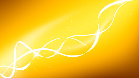 Gold wave galaxy and glitter sparkle defocused rays lights bokeh abstract background.の写真素材