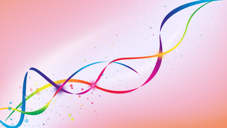 Solf pink wave galaxy and glitter sparkle defocused rays lights bokeh abstract background.の写真素材