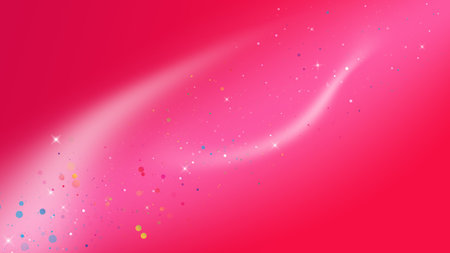 Pink galaxy and glitter sparkle defocused rays lights bokeh abstract background.の写真素材