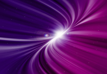 Purple glitter sparkle defocused radial rays twinkled lights bokeh beautiful abstract background.の写真素材