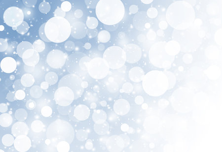 Blue glitter sparkles defocused rays lights bokeh abstract background.の写真素材