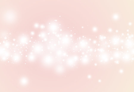Soft color glitter sparkles defocused rays lights bokeh abstract christmas background.の写真素材