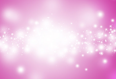 Pink glitter sparkles defocused rays lights bokeh abstract christmas background.の写真素材