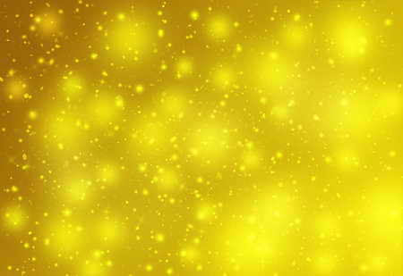 Gold glitter sparkles defocused rays lights bokeh abstract chistmas background.の写真素材