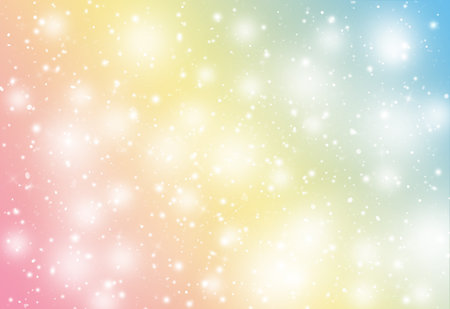 Soft Color glitter sparkles defocused rays lights bokeh abstract chistmas background.の写真素材