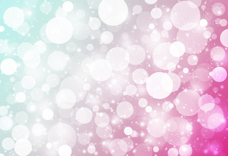 Pink and blue glitter sparkles defocused rays lights bokeh abstract background.の写真素材