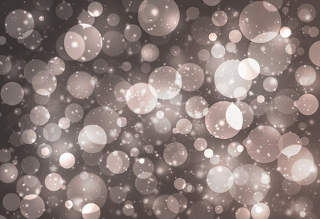 Brown glitter sparkles defocused rays lights bokeh abstract background.の写真素材