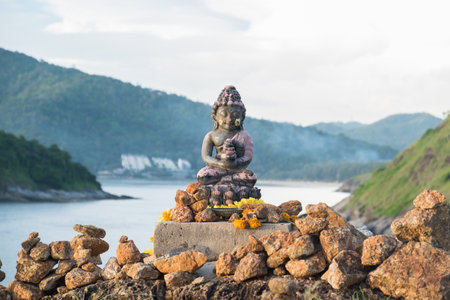 Buddha statue with nature.の写真素材