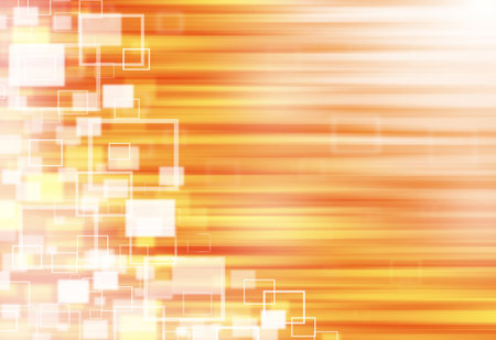 Gold ray lights technology defocused square abstract background.の写真素材