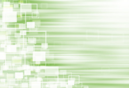 Green ray lights technology defocused square abstract background.の写真素材