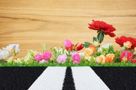 Asphalt Road Texture for Backgroundの写真素材