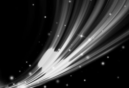 Gray motion curves glow sparkle rays lights for background/texture.の写真素材