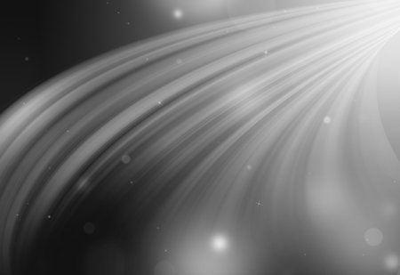 Gray glitter sparkle defocused rays down lights bokeh abstract holiday background.の写真素材