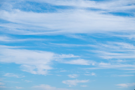 Blue sky and cloud for background.の写真素材