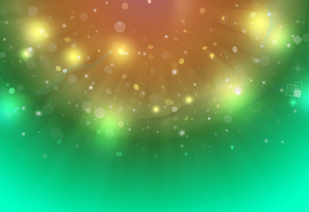 Red glitter sparkles defocused rays lights bokeh down abstract background/texture.の写真素材