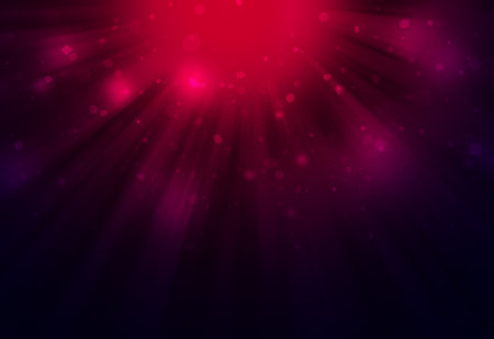 Dark Red puple glitter sparkles defocused rays lights bokeh radial abstract background/texture.の写真素材