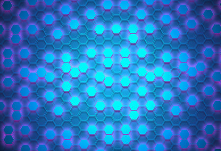 Blue glitter sparkles circles rays with bokeh fractal radial abstract background/texture.の写真素材