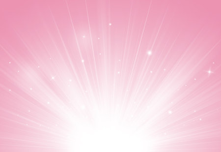Soft Pink glitter sparkles rays lights bokeh Festive Elegant abstract background.の写真素材