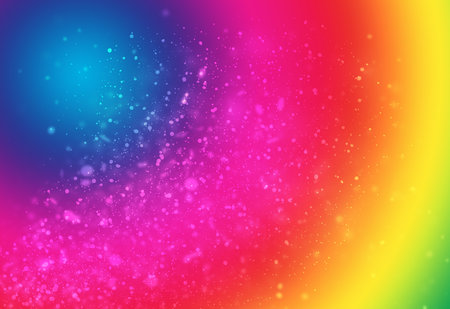 Colorful glitter sparkles rays lights bokeh Festive Christmas Elegant abstract background.の写真素材