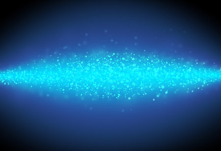 Dark Blue glitter sparkles rays lights bokeh Festive Christmas Elegant abstract background.の写真素材