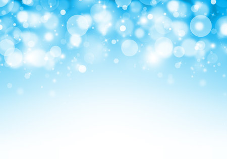 Blue glitter sparkles rays lights bokeh Festive Elegant abstract background.の写真素材