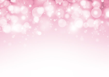 Soft Pink glitter sparkles rays lights bokeh Festive Elegant abstract valentine background.の写真素材