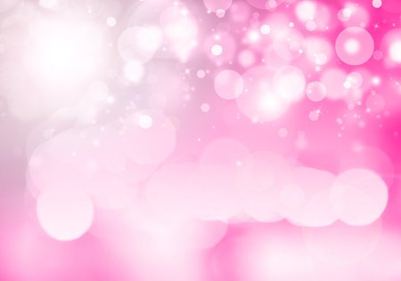 Soft Pink glitter sparkles rays lights bokeh Festive Elegant abstract valentine background.の写真素材