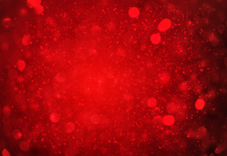 Dark Red sparkle rays lights with bokeh elegant abstract background. Dust sparks in explosion...